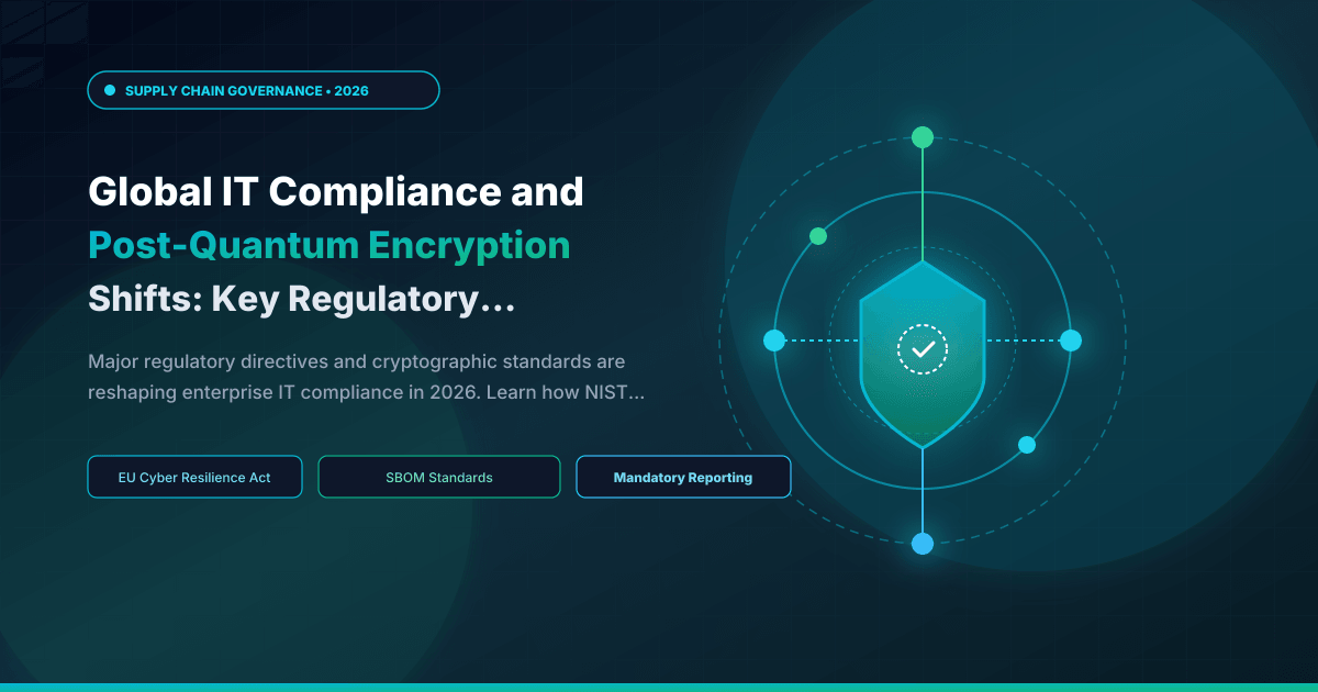 Global IT Compliance and Post-Quantum Encryption Shifts: Key Regulatory Frameworks for 2026