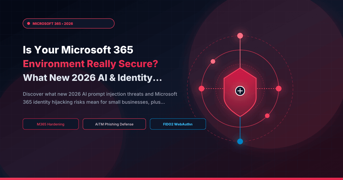 Is Your Microsoft 365 Environment Really Secure? What New 2026 AI & Identity Risks Mean for Your Business