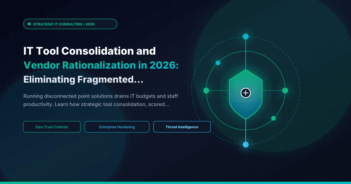 IT Tool Consolidation and Vendor Rationalization in 2026: Eliminating Fragmented Software Seams