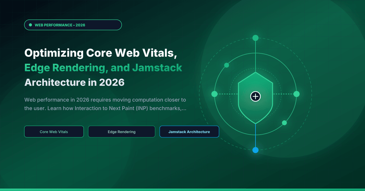 Optimizing Core Web Vitals, Edge Rendering, and Jamstack Architecture in 2026