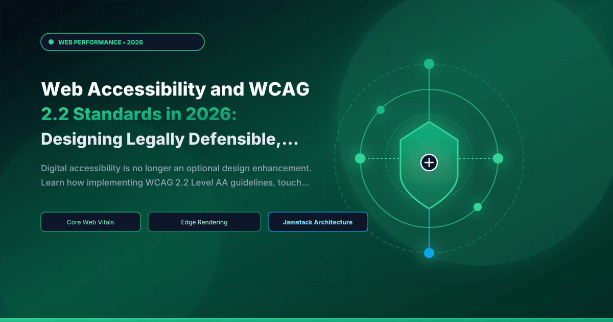 Web Accessibility and WCAG 2.2 Standards in 2026: Designing Legally Defensible, Inclusive Applications